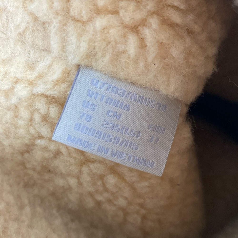Coach Vitoria Suede Faux Curly Shearling Mid Calf Boots | Camel/Natural - Picture 14 of 15
